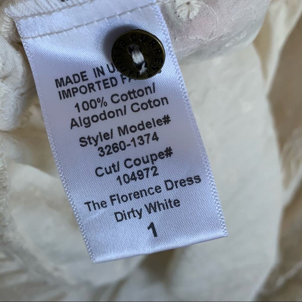 Current/Elliott Florence Dress Ivory Small - Picture 12 of 14